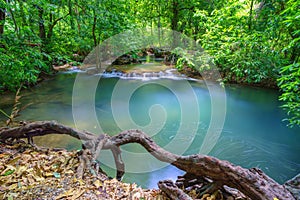 Deep forest Waterfall in Krabi, Thailand