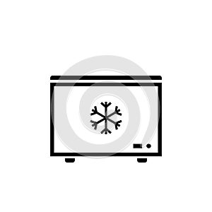 Deep freezer outline icon