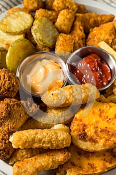 Deep Fried Appetizer Platter with French Fries