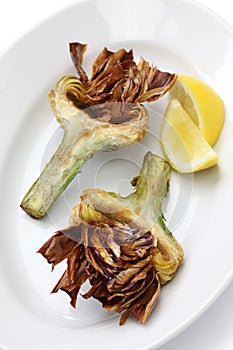 Deep fried artichoke, carciofi alla giudia photo