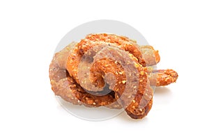 deep fried banana on white