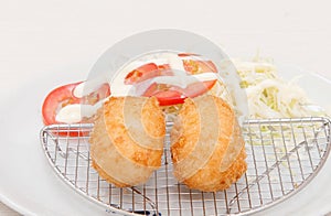 Deep fried cheese balls