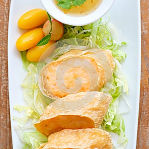 Deep Fried Chicken Roll