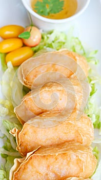 Deep Fried Chicken Roll