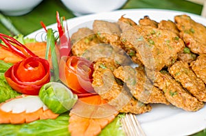 Deep-fried curried fish patties