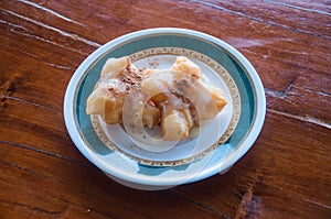 Deep fried dough stick with milk