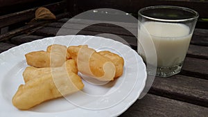 Deep fried dough stick and soybean milk