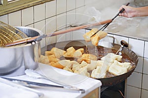 Deep fried dough sticks. In Thailand call Patongko, very popular appitizer serve with porridge