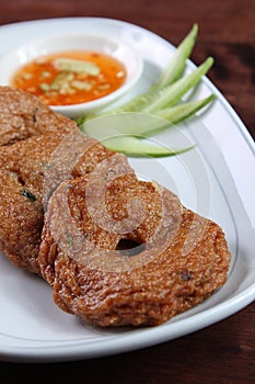 Deep fried fish cake
