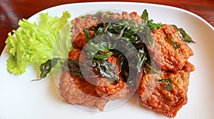 Deep fried fish cake (Tod Mun Pla