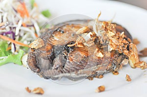 Deep fried fish or fried spanish mackerel