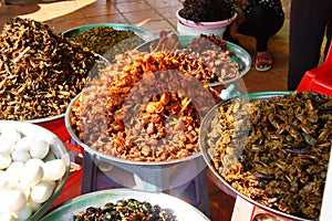 Deep fried insects