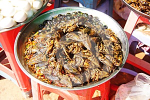 Deep fried insects