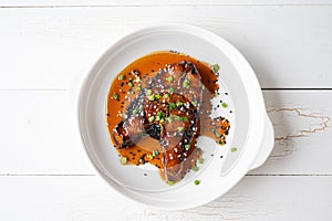 Deep Fried Mackerel with Fish Sauce