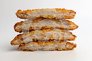 Deep-fried pork cutlet with minced pork