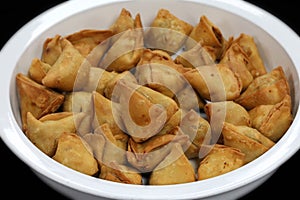 Deep fried Punjabi samosa