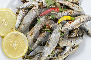 Deep fried raw sprats, Whitebaits