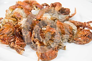 Deep fried soft shell crab