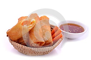 Deep fried spring rolls