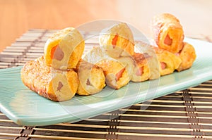 Deep Fried Swiss Sausage rolls recipe