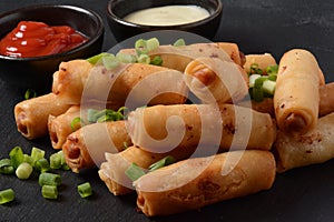 Deep Fried Turkish Cigar Shaped Rolls - Spring roll Sigara Borek