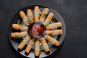 Deep Fried Turkish Cigar Shaped Rolls - Spring roll Sigara Borek