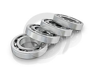 Deep groove ball bearings white fonom.