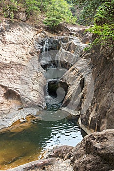 Deep jungle Klong Nonsi Waterfall at Koh Chang, Thai