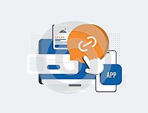 Deep linking syncs mobile app experiences with web platforms via seamless URL redirects. Universal links with cross