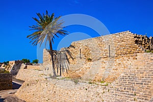 Deep protective moat around the ancient Caesarea