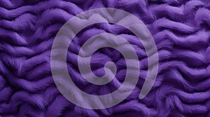 Deep Purple Fur: A Playful Absurdity In Sinuous Lines