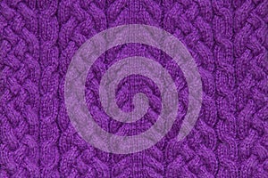 Deep purple knitting texture