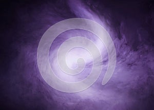 Deep purple smoke background with light