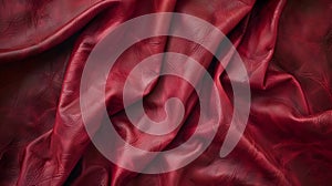 Deep Red Leather Texture Background Illustration