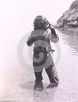 Deep sea diver photo