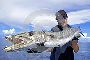 Deep sea fishing. Barracuda