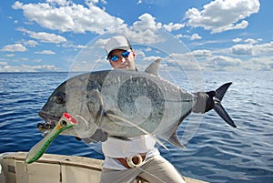 Deep sea fishing, popping, trevally jack