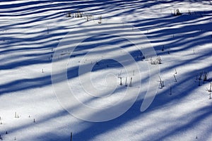 Deep snow heap background