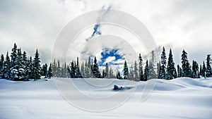 Deep Snow Pack in the High Alpine