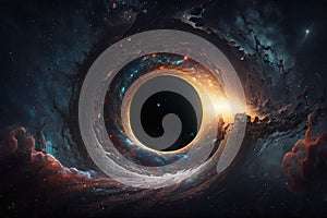 deep space black hole Generative AI