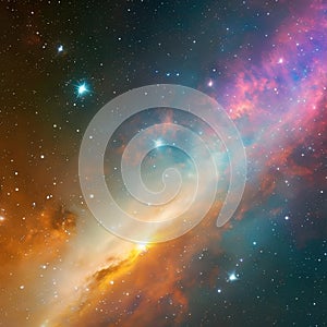 749 Deep Space Exploration: A breathtaking and celestial background featuring deep space exploration in mesmerizing and cosmic c