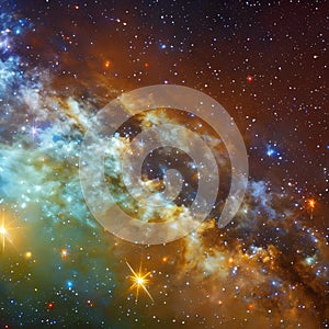 749 Deep Space Exploration: A breathtaking and celestial background featuring deep space exploration in mesmerizing and cosmic c