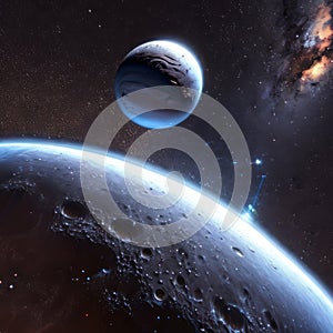 Deep space planets. Cosmic landscape