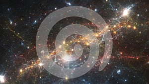 Deep space stars illustration, fantasy universe