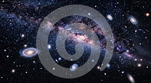 Deep space view of the cosmic Milky Way structure