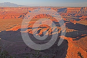 Deep valley of Canyonlands in the lands of Utah.