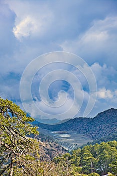 Deep valley in the Troodos Mountains, Cyprus