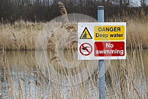 Deep water sign