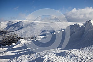 Deep winter in Giant Mountains.