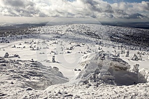 Deep winter in Giant Mountains.